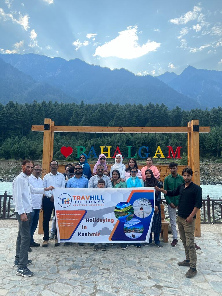 Our guests from Mumbai Holidaying in Pahalgam, Kashmir.